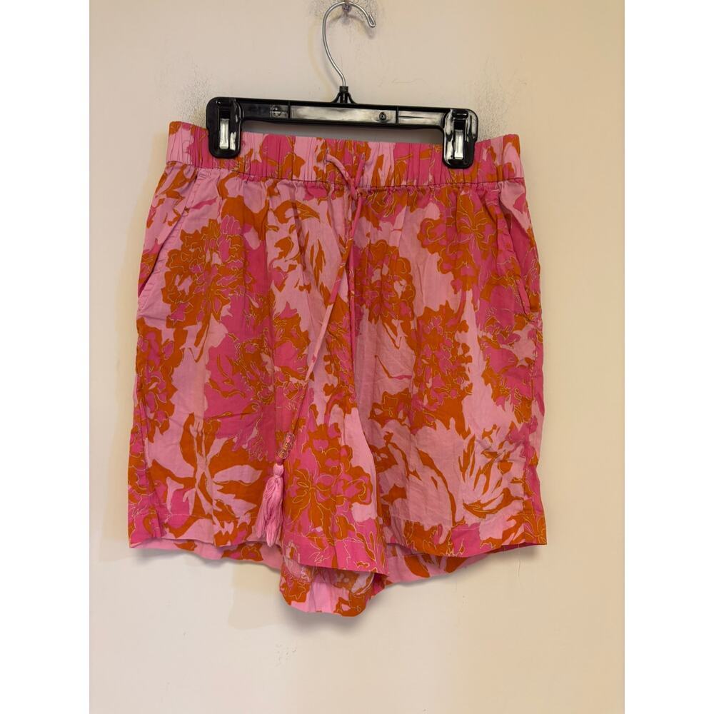 Rose + Olive Pink Floral Shorts Size Small
